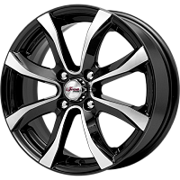 Литые диски Дайс (КС696) 6.000xR15 4x100 DIA67.1 ET45 Блэк Джек для Daewoo Gentra