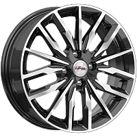 Литые диски Миконос (КС946) 6.000xR16 4x100 DIA54.1 ET45 Блэк Джек для Suzuki Swift