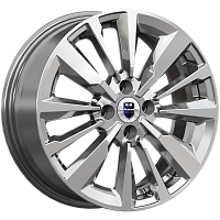 Литые диски Эрман (КС997) 6.500xR16 4x100 DIA67.1 ET45 дарк платинум для Toyota Corolla Fielder