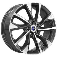 Литые диски Роквуд (КС900) 7.000xR17 5x114.3 DIA60.1 ET50 алмаз черный для Toyota Corolla Rumion