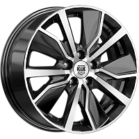 Литые диски Гамбит (КС961) 6.500xR16 5x114.3 DIA66.1 ET45 алмаз черный