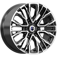 Литые диски Кортес (КС1102) 8.500xR19 6x139.7 DIA106.1 ET30 алмаз черный для Toyota Hilux