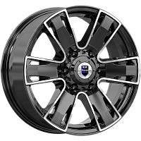 Литые диски Севенна (КС726) 7.000xR17 6x139.7 DIA100.1 ET33 алмаз черный для Hyundai H-1 / Starex