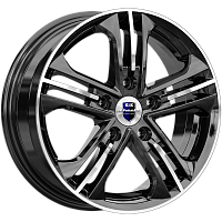 Литые диски Trinity (КС615) 6.000xR15 5x114.3 DIA67.1 ET45 алмаз черный