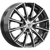 Литые диски Сандал (КС1199) 6.000xR15 4x100 DIA67.1 ET36 алмаз черный для Volkswagen