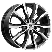 Литые диски Портер (КС906) 7.500xR18 5x114.3 DIA67.1 ET45 алмаз черный Литые диски Портер (КС906) 7.500xR18 5x114.3 DIA67.1 ET45 алмаз черный