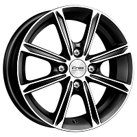 Литые диски Фреш (КС1241) 5.000xR14 4x98 DIA58.5 ET35 Блэк Джек для Lada 2171 Priora Wagon