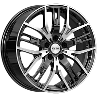 Литые диски Аскет (КС1072) 7.000xR17 5x108 DIA67.1 ET35 Блэк Джек