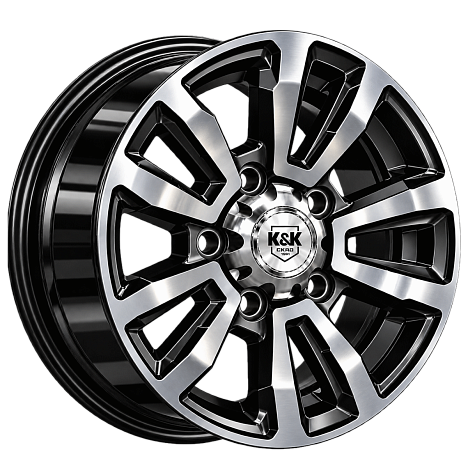Алтай (с колпаком) (КС1224) 7.000xR16 5x139.7 DIA98.2 ET35 алмаз черный