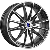 Литые диски Пойнт Бланк (КС884) 6.000xR15 4x100 DIA67.1 ET40 алмаз черный SK для Opel Astra Cabrio