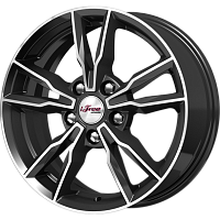 Литые диски Икигай (КС865) 6.500xR16 5x100 DIA67.1 ET35 Блэк Джек для Audi S3