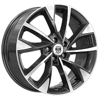 Литые диски Роквуд (КС900) 7.000xR17 5x110 DIA65.1 ET38 алмаз черный