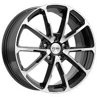 Литые диски Skibidi (КС909) 6.500xR17 5x114.3 DIA67.1 ET50 Блэк Джек для Suzuki Swift Sport