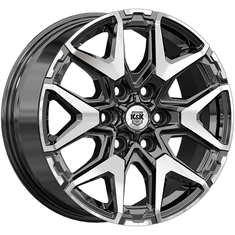 Гангут (КС1176) 7.500xR18 6x114.3 DIA66.1 ET45 алмаз черный