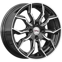 Литые диски Бохо (КС1037) 6.000xR15 4x98 DIA58.5 ET33 Блэк Джек для Lada 2114 Samara 2