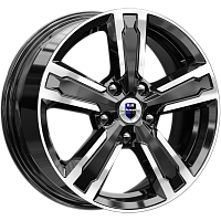 Литые диски Оклахома (КС998) 6.500xR16 5x114.3 DIA60.1 ET40 алмаз черный для Toyota Camry