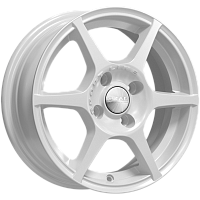 Литые диски ЯГУАР (КЛ147) 5.500xR14 4x98 DIA58.6 ET38 белый для Lada 21099 Samara