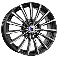 Литые диски Акцент (КС562) 7.000xR17 5x114.3 DIA67.1 ET41 алмаз черный для Hyundai Santa Fe