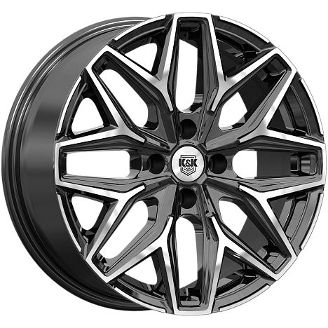 Ариус (КС1187) 7.000xR17 4x108 DIA65.1 ET20 алмаз черный