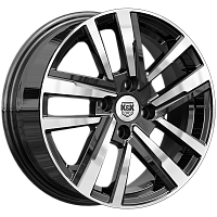 Литые диски Хант (КС1034) 6.000xR15 4x98 DIA58.5 ET33 алмаз черный для Datsun Mi-Do