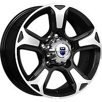 Литые диски Атлант (КС757) 7.000xR16 5x139.7 DIA108.5 ET35 алмаз черный для УАЗ Патриот