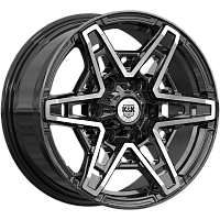 Литые диски Блэкберн (КС1129) 8.000xR17 6x139.7 DIA106.1 ET30 алмаз черный для Lexus Gx