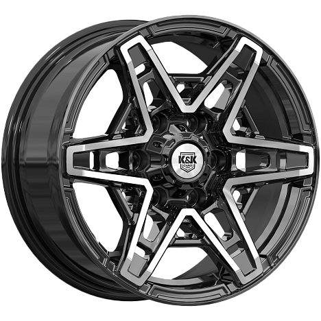 Блэкберн (КС1129) 8.000xR17 6x139.7 DIA106.1 ET30 алмаз черный Блэкберн (КС1129) 8.000xR17 6x139.7 DIA106.1 ET30 алмаз черный