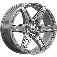 Литые диски Дистрикт (КС1159) 8.000xR18 6x139.7 DIA106.1 ET25 дарк платинум для Toyota Hilux