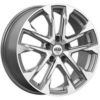 Литые диски АТАКОР (КЛ376) 7.000xR17 5x114.3 DIA66.1 ET40 алмаз графит