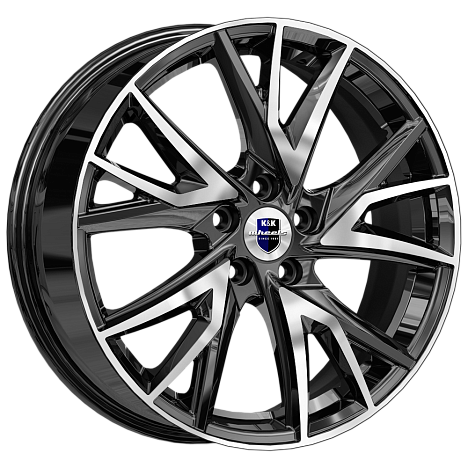 Кайлас (КС1054) 6.500xR18 5x108 DIA65.1 ET43 алмаз черный Кайлас (КС1054) 6.500xR18 5x108 DIA65.1 ET43 алмаз черный