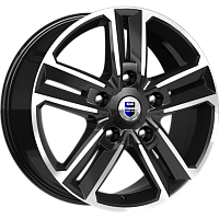 Литые диски Backfire (КС763М) 8.000xR18 5x120 DIA67.1 ET45 алмаз черный для Volkswagen Transporter Kombi