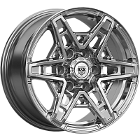 Литые диски Блэкберн (КС1129) 8.000xR17 6x139.7 DIA100.1 ET36 дарк платинум для Mitsubishi L200