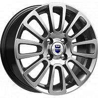 Литые диски Неман (КС717) 6.000xR15 4x100 DIA67.1 ET43 дарк платинум для Opel Meriva