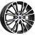 Меандр (КС879) 6.000xR16 4x100 DIA67.1 ET40 алмаз черный SK